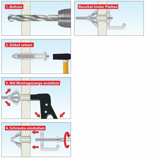 TOX Metall-Hohlraumdübel Acrobat 351010 Karton