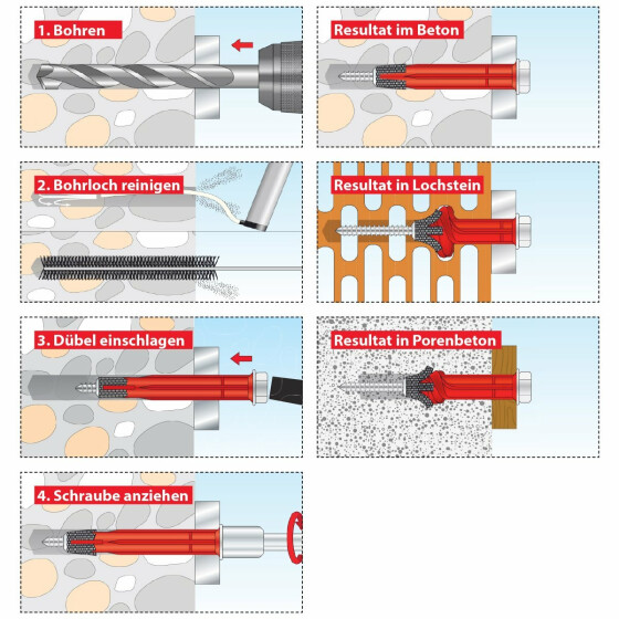 TOX Allzweck-Rahmendübel Apollo KB 0491015 Karton