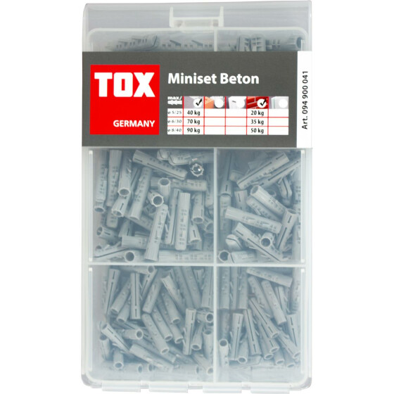 TOX Standard-Sortiment Miniset Beton 245 tlg. 094900041 Satz 245