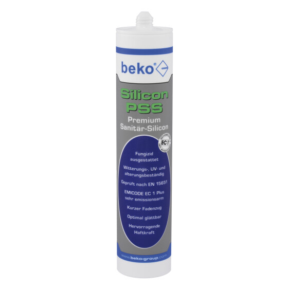 beko Silicon PSS 310 ml Premium-Sanitär-Silikon 225 100 **