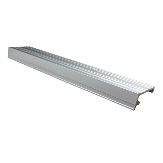 GU 966/200 Laufschiene 43 mm unten P 1213  Aluminium silber eloxiert L=2000 mm