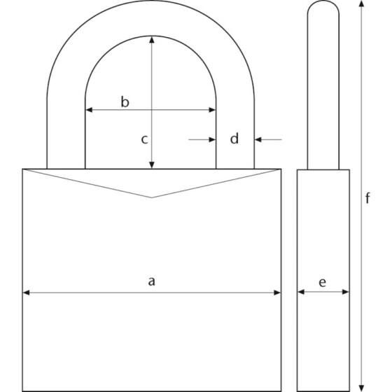 ABUS Vorhangschloss TITALIUM™ 64TI