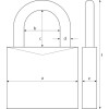 ABUS Vorhangschloss TITALIUM™ 64TI