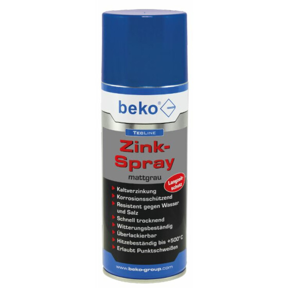 beko TecLine Zink-Spray 400 ml mattgrau 295 2 400