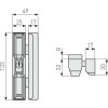 ABUS Dachflächenfenstersicherung DF88 braun 06498