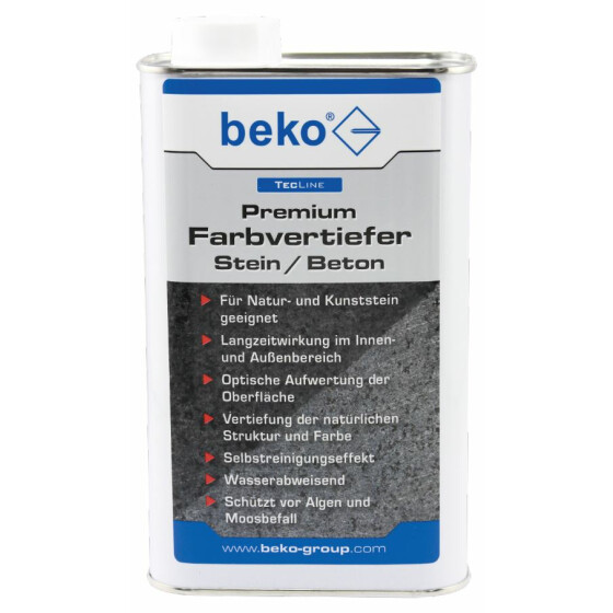 beko TecLine Premium-Farbvertiefer Stein/Beton 1 l 299 16 1000