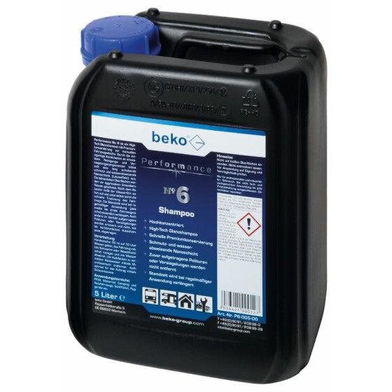beko Performance No. 6 Shampoo 5 l Kanister P6-005-00