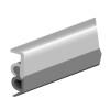 Ellen Abdichtungsschiene Elro mit weich PVC-Lippe zum nageln Aluminium silber,17mm x 2300mm 0401002
