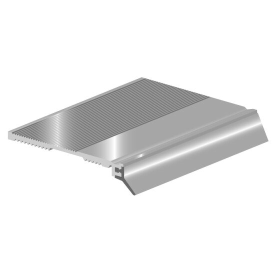 Ellen Bodenschwellendichtung ANB 7 mit weich PVC-Lippe silber  50x3x3000mm 0501112