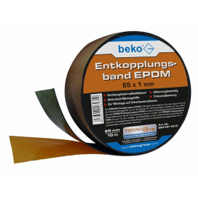 beko TERRASYS Entkopplungsband EPDM 65 x 1 mm schwarz,...