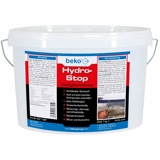 beko Hydro-Stop Flüssigbeschichtung halbflüssig 7 kg Eimer 237 1 007