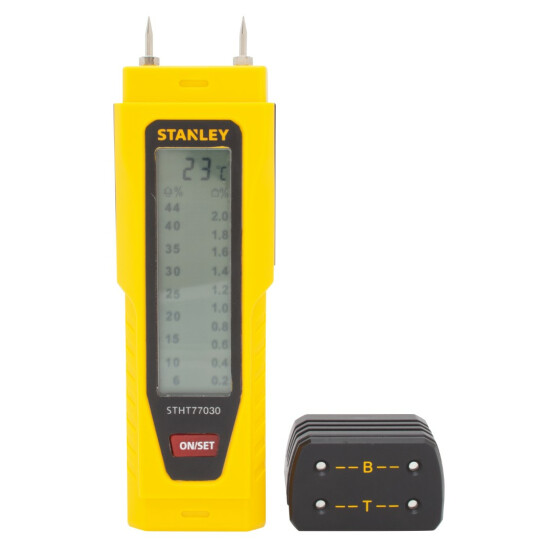 Materialdetektoren Stanley Feuchtigkeitsmesser Messbereich Holz 6 - 44 % 0-77-030