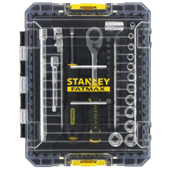 STANLEY FATMAX ¼‘ STAK Steckschlüssel-Set 48-teilig im mittelgrossen STAK Koffer FMMT98101-0