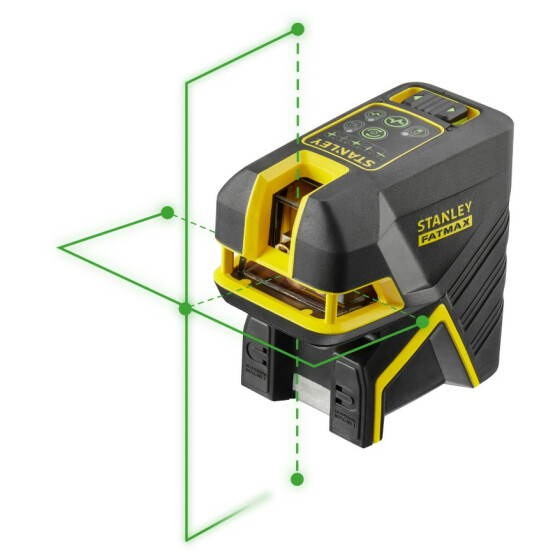 Linien- und 2-Punkt-Kombi-Laser FatMax mit integriertem Li-Ion Akku, gruen FMHT77597-1