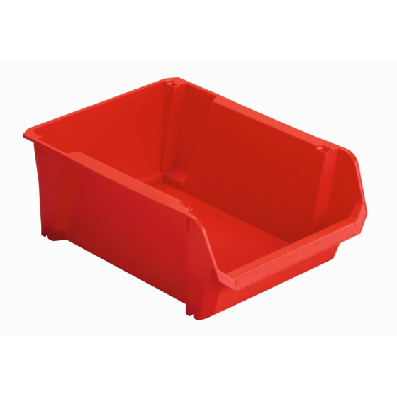 STANLEY Lagersichtkasten  4 Rot, ideal zur Aufbewahrung von Kleinteilen, Werkzeug und Zubehör STST82742-1