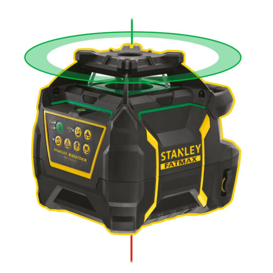 FATMAX Rotationslaser grün (Lithium-Ionen) mit Lotfunktion auf-abwärts, im PRO-STACK Koffer FMHT77448-1