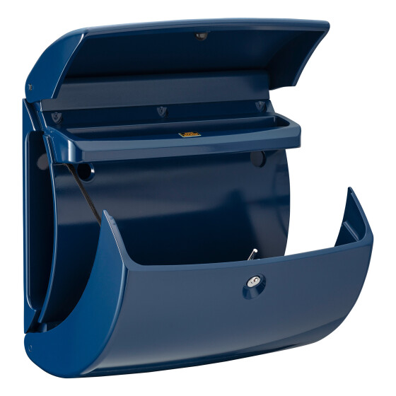 Burg-Wächter Kunststoff-Briefkasten Piano 886 Marine Blue 37150