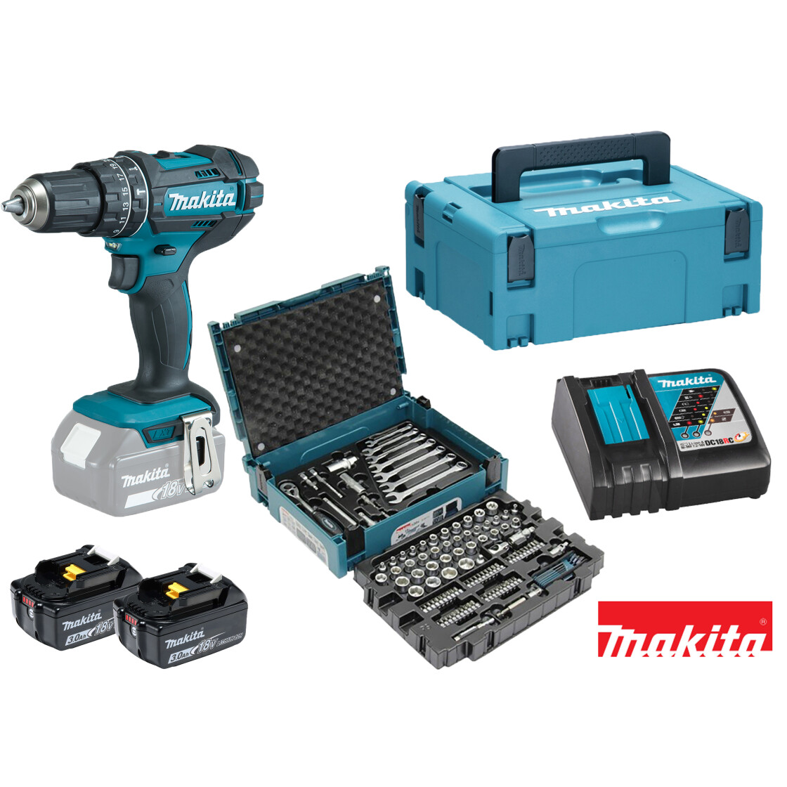 Makita Werkzeug-Set 120 tlg. im MAKPAC, E-08713