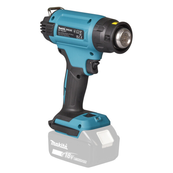 Makita Akku-Heißluftgebläse 18V 120-200 l/min 550° C DHG181ZK