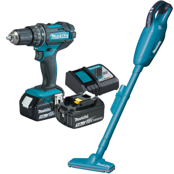 Makita Akku-Kombo-Kit 18V 2 Maschinen 2 Akkus 1 Ladegerät DLX2422