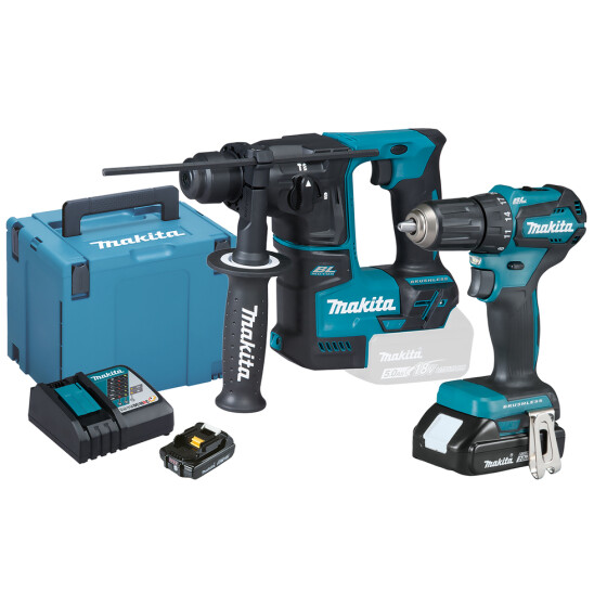 Makita Akku-Kombo-Kit "Schreinerei" DLX2454AJ