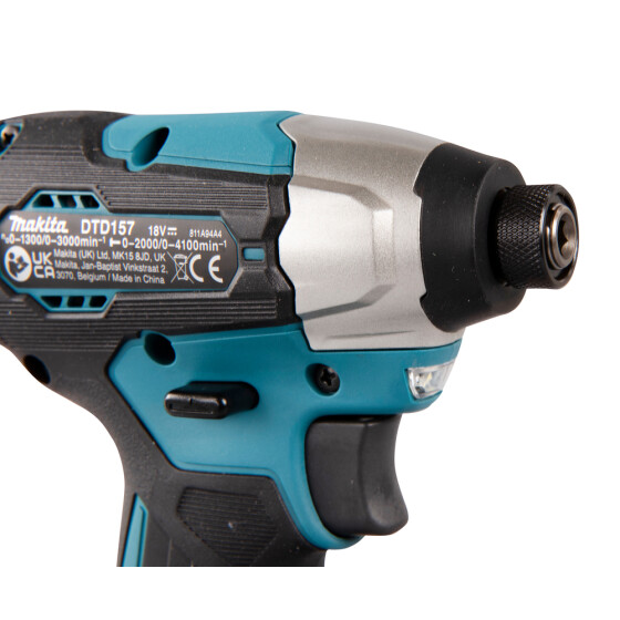 Makita Akku-Schlagschrauber 18V 1/4" 140 Nm 0-3.000 min-1 DTD157Z