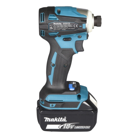 Makita Akku-Schlagschrauber 18V 1/4" 180 Nm 0-3.600 min-1 DTD172RTJ