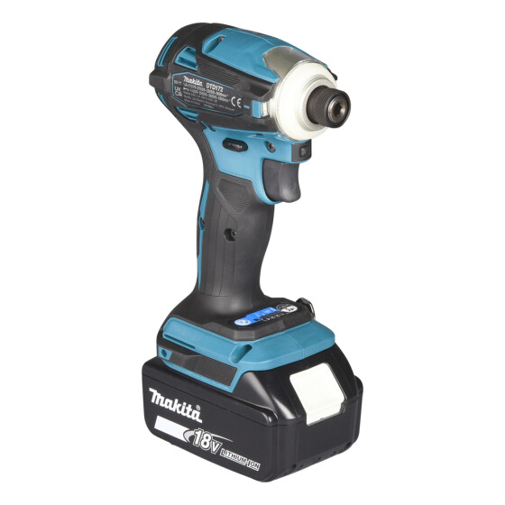 Makita Akku-Schlagschrauber 18V 1/4" 180 Nm 0-3.600 min-1 DTD172RTJ