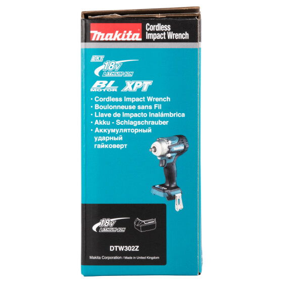 Makita Akku-Schlagschrauber 18V 3/8" 300 Nm 0-3.200 min-1 DTW302Z