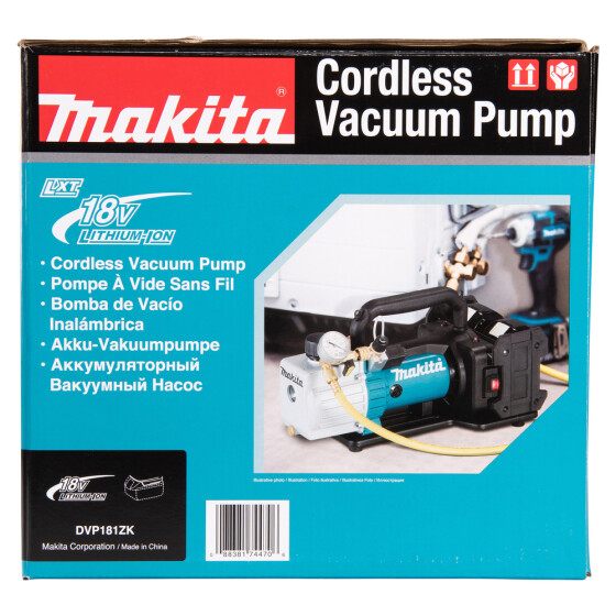 Makita Akku-Vakuumpumpe 18V 113 l/min DVP181ZK