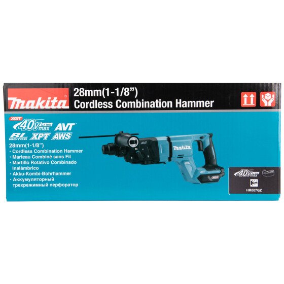 Makita Akku-Kombihammer XGT 40V max. SDS-PLUS 3,0 J 28 mm HR007GZ