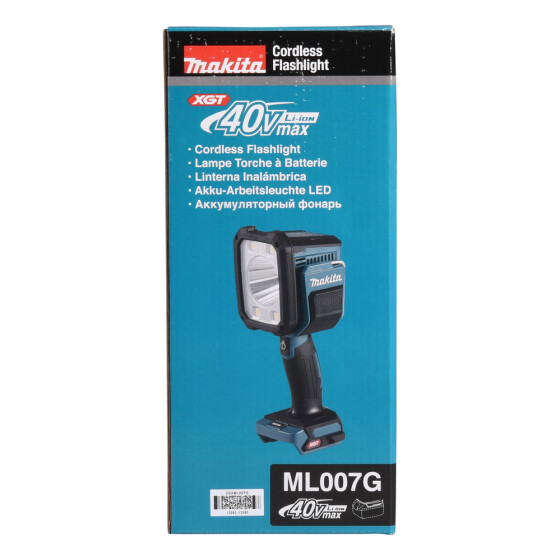 Makita LED-Akku-Handstrahler 40V max. 82.000 lx 1.250 lm ML007G