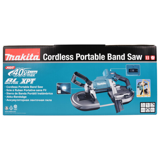 Makita Akku-Bandsäge 40V max. 0-3,2 m/s 127 mm PB002GZ