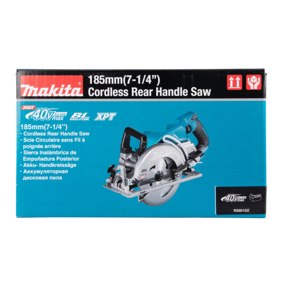 Makita Akku-Handkreissäge XGT 40V max. 65 mm 6.400 min-1 RS001GZ