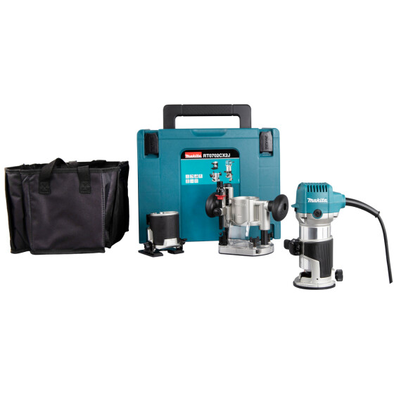 Makita Multifunktionsfräse 710 W 6/8 mm RT0702CX2J