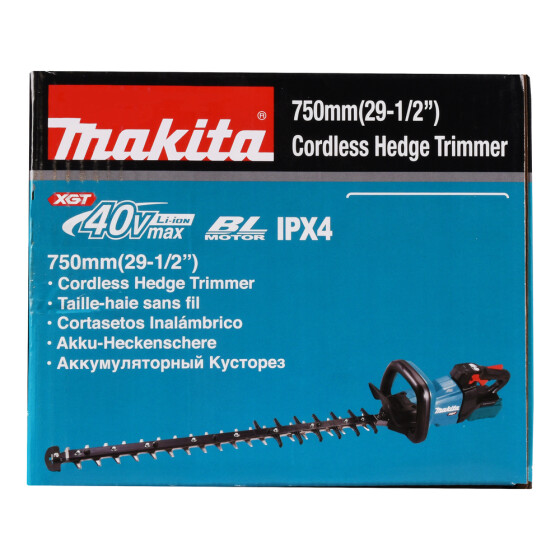 Makita Akku-Heckenschere XGT 40V max. 75 cm 25 mm UH007GZ