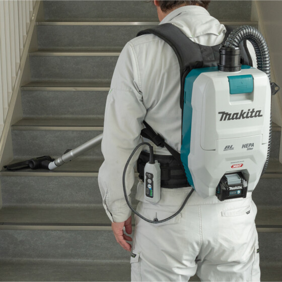 Makita Akku-Rucksackstaubsauger 40V max. 180 mbar 2,0 l VC008GZ