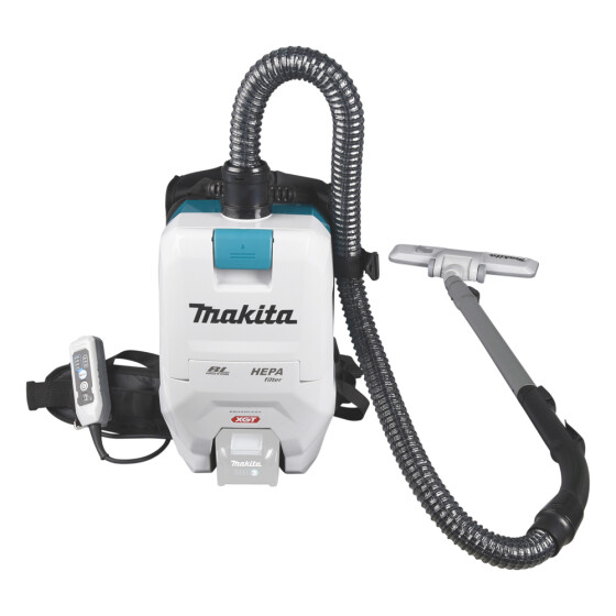 Makita Akku-Rucksackstaubsauger 40V max. 180 mbar 2,0 l VC008GZ