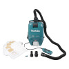 Makita Akku-Rucksackstaubsauger 40V max. 180 mbar 2 l VC009GZ01