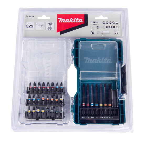 Makita Bit-Set 32-teilig E-07076