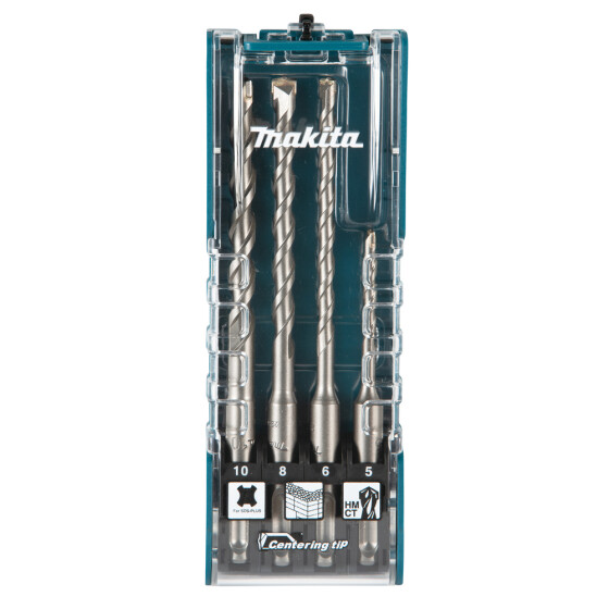 Makita Betonbohrer-Set SDS-PLUS Centering tip 4-teilig SDS-PLUS Zweischneider Zentrierspitze E-13596