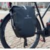 Wolfman 2in1 Fahrradtasche 23-28L Flexibles Volumen - 100% Wasserdicht  - Gepäckträgertasche