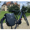 Wolfman 2in1 Fahrradtasche 23-28L Flexibles Volumen - 100% Wasserdicht  - Gepäckträgertasche
