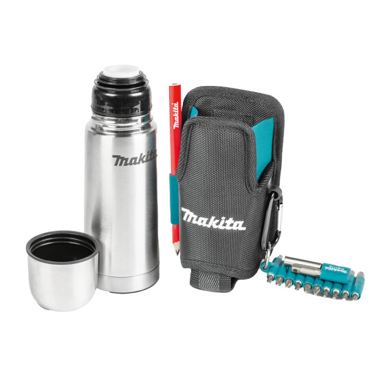 Makita Thermoflasche mit Gürteltasche 90x85x200 mm 0,40 kg 0,33 l E-15562