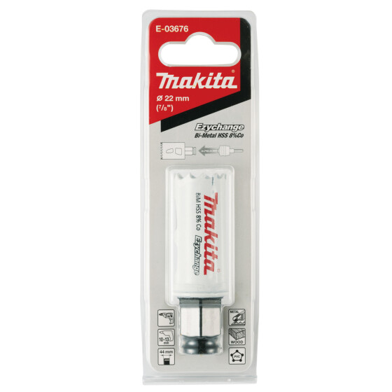 Makita EZYCHANGE HSS BiM Lochsäge Ø 22mm Schnitttiefe 44mm E-03676