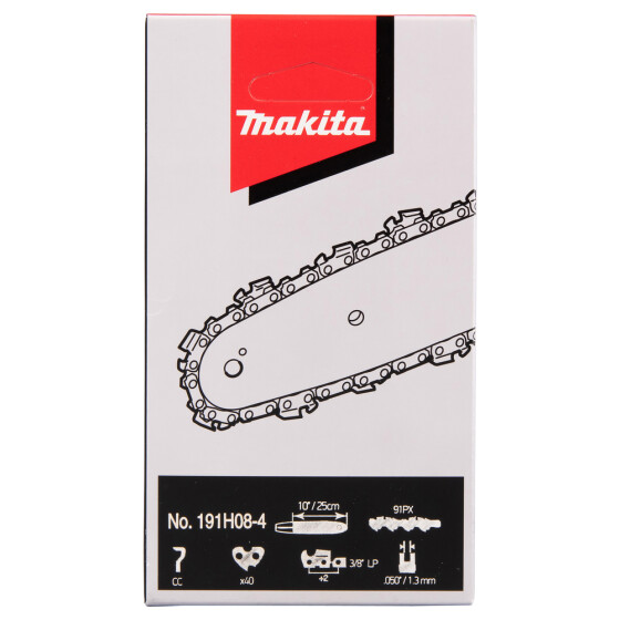 Makita Sägekette 91PX 25cm 91PX 40 TG 1,3 mm 3/8"LP 25 cm Chamfer Chisel 191H08-4