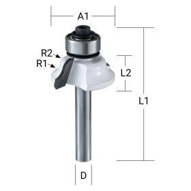 Makita Profilfräser römisch 28,6 mm Ø 6...