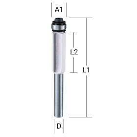 Makita Bündigfräser zweischneidig 9,5 mm...