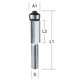 Makita Bündigfräser dreischneidig 12,7 mm...