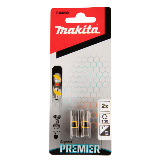 Makita Torsion Bit T30 Impact Premier T30 25 mm 2 Stück E-03230